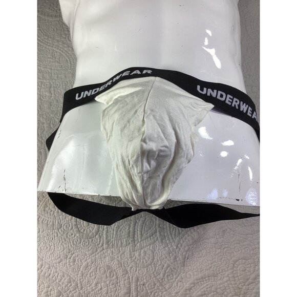 3-Pack Mens Jockstrap Underwear*Gay*Open Rear*XL*Black White Grey*New*NIP - Picture 4 of 8